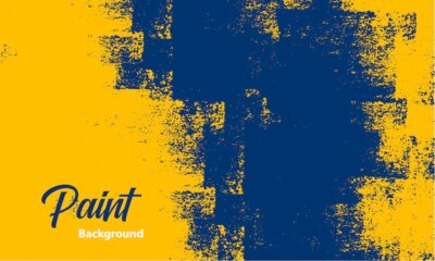 Free Vector | Yellow and blue grunge paint texture background