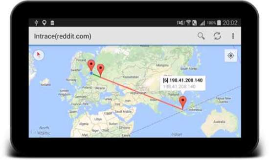 Intrace Visual Traceroute Mod Apk,  