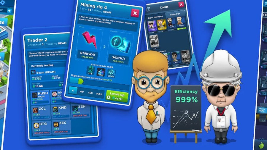 Crypto Idle Miner mod apk unlimited money