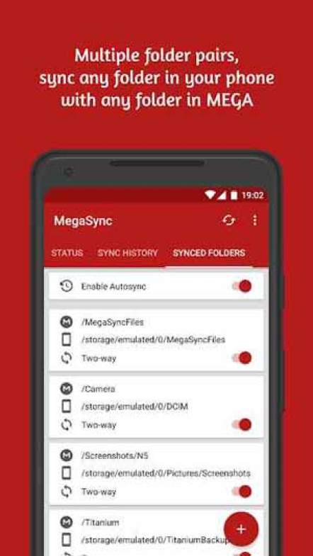 free download Autosync MEGA - MegaSync Mod apk