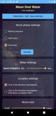 Moon Over Water Live Wallpaper Mod Apk,  