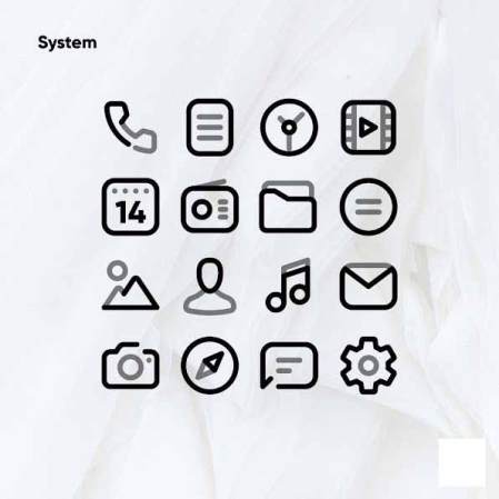 free download Aline Black linear icon pack Mod Apk,