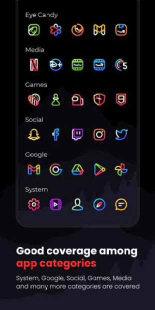 Aline bold linear icon pack Apk,