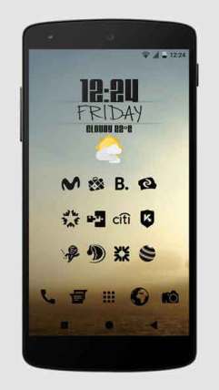 Zwart - Black Icon Pack Mod Apk (2)