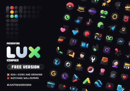 download LuX IconPack Mod Apk,