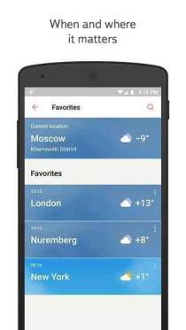 Yandex Weather Mod Apk,  