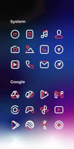 Aline Red Icon Pack Apk,