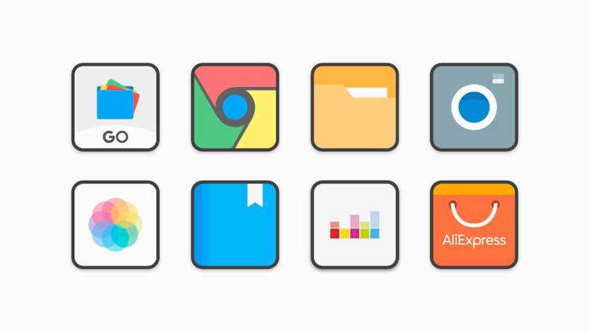 free download Flat Square Icon Pack Mod Apk,