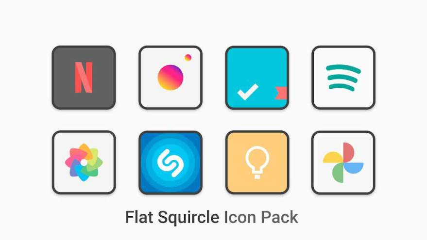 Flat Square Icon Pack Mod Apk,  