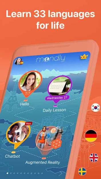 free download Mondly Languages Mod apk,