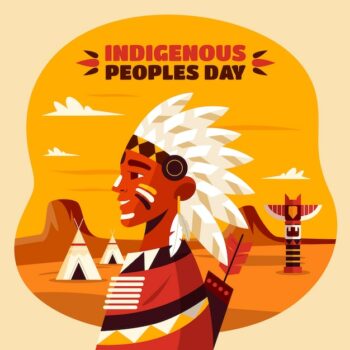 Free Vector | Flat international day of the world's indigenous peoples illustration