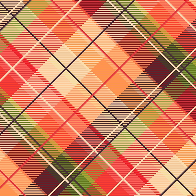 Free Vector | Flat christmas plaid pattern design