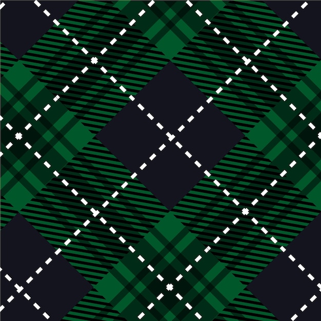 Free Vector | Flat christmas plaid pattern design