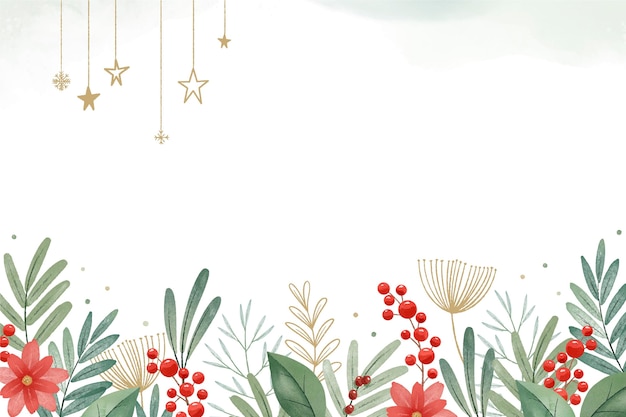 Free Vector | Watercolor christmas background