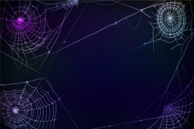 Free Vector | Realistic halloween cobweb background