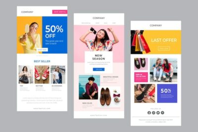 Free Vector | Ecommerce email template