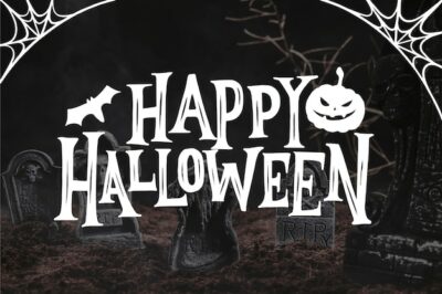 Free Vector | Happy halloween - lettering concept