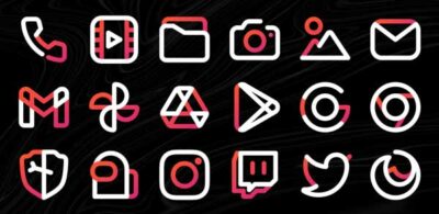 Aline Red Icon Pack Mod Apk V1.3.2 (Ad-Free/Pro Unlocked)