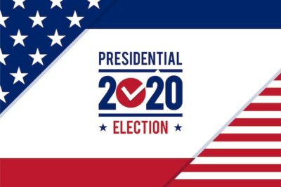 Free Vector | 2020 us presidential election background