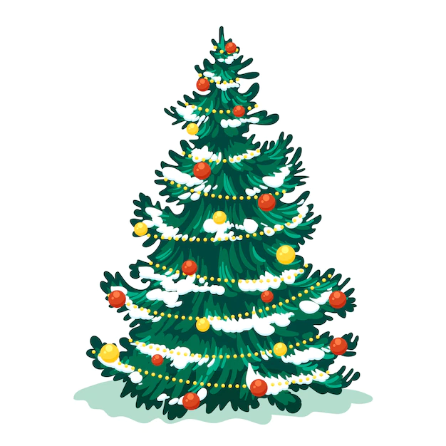 Free Vector | 2d christmas tree