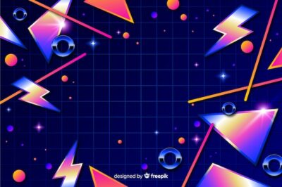 Free Vector | 80's geometric colorful decorative background