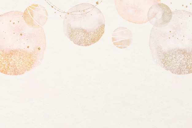 Free Vector | Aesthetic peach background, holiday design in watercolor & glitter vector