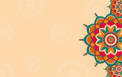 Free Vector | Background template with mandala pattern design