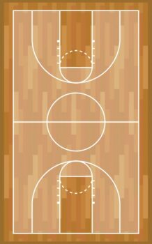 Free Vector | Basketball wooden court sport game