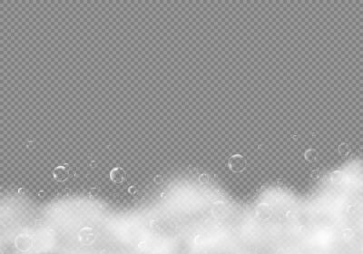 Free Vector | Bath shampoo foam with bubbles isolated on transparent background vector white soap water