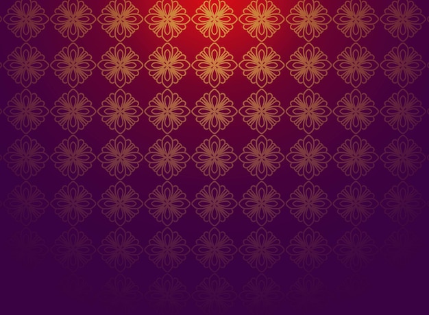 Free Vector | Beautiful golden floral pattern luxury background