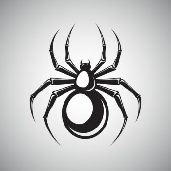 Free Vector | Black spider emblem