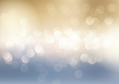 Free Vector | Blue and gold bokeh lights background
