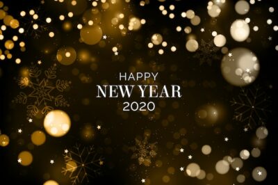 Free Vector | Blurred new year 2020 background