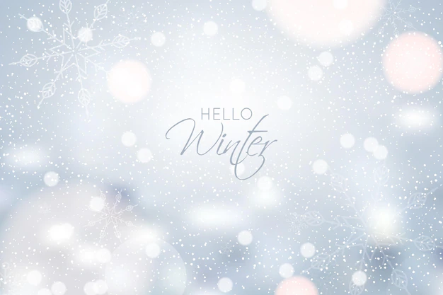 Free Vector | Blurred winter background with snow