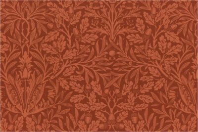 Free Vector | Botanical  red pattern background vintage style