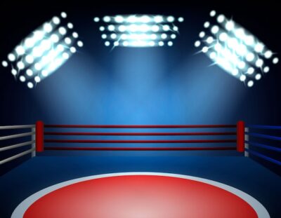 Free Vector | Boxing ring spotlights composition