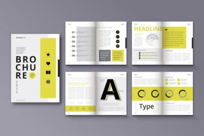 Free Vector | Brochure template layout