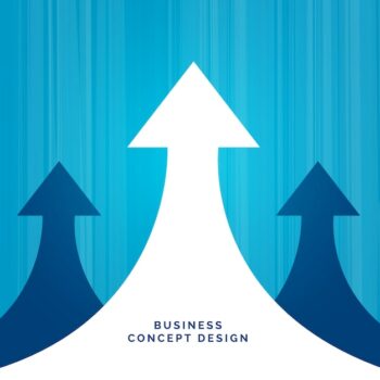 Free Vector | Business concept leadership design with arrow