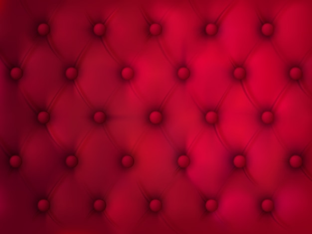 Free Vector | Buttoned leather background. red elegant fabric quilted texture with symmetric sewn buttons