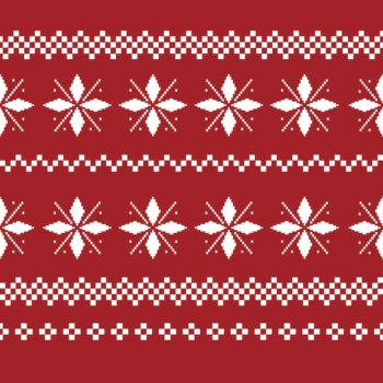 Free Vector | Christmas decoration seamless pattern. ugly sweater