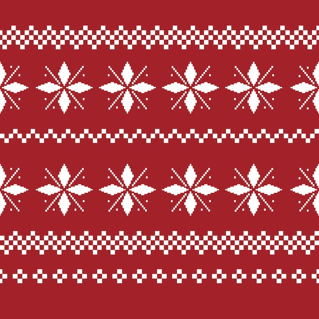 Free Vector | Christmas decoration seamless pattern. ugly sweater