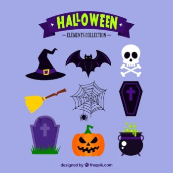 Free Vector | Classic halloween collection