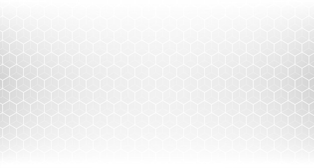 Free Vector | Clean white hexagonal pattern mesh