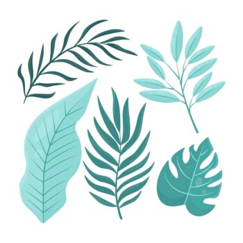 Free Vector | Collection of different flat design leaves
