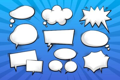 Free Vector | Comic chat bubbles collection