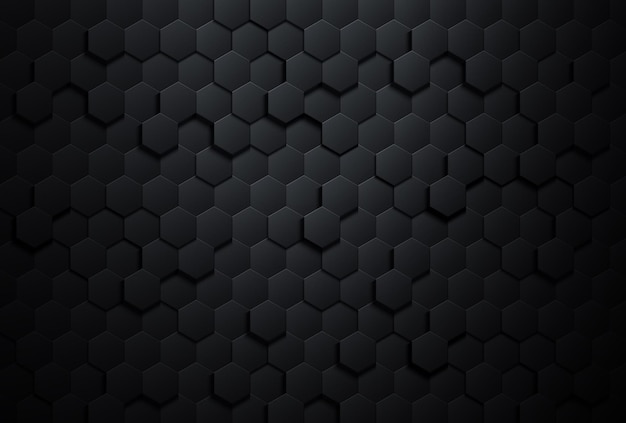 Free Vector | Dark technology hexagonal background
