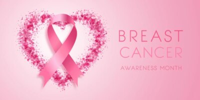 Free Vector | Decorative breast cancer awareness month banner design