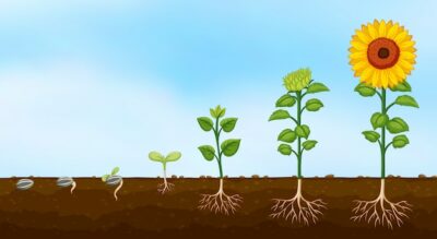 Free Vector | Diagram of plant growth stages