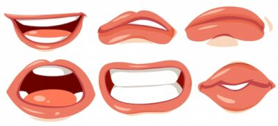 Free Vector | Different s of human lips