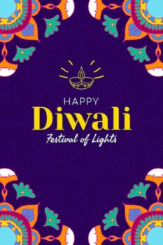 Free Vector | Diwali festival social media template vector